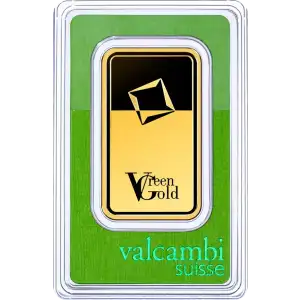 50g Gold Bar - Valcambi - Green Gold