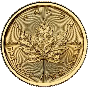 1/10oz Gold Coin - Maple Leaf - 2026 (2)