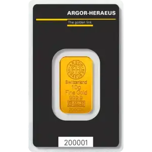 10g Gold Bar - Argor-Heraeus